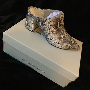 Snakeskin Mules - Marc Fisher